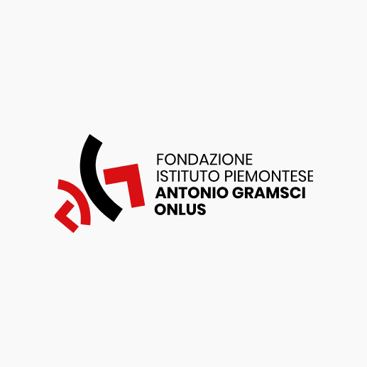 Logo of the Fondazione Istituto Piemontese Antonio Gramsci Onlus, featuring red and black abstract shapes.